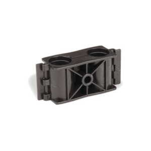 Sujetador de doble click para cable coaxial de 1/2 paquete de 10 piezas.