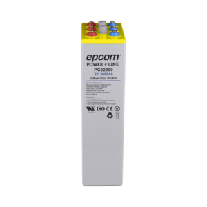 Batería 2 V @ 2,000 Ah / GEL PURO OPZV / Ciclo profundo / Para uso en sistemas de energía ininterrumpida