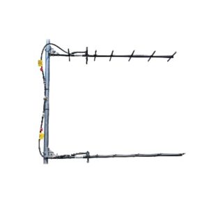 Antena Yagi Doble Direcional de 7 elementos, 450-470 MHz, 12.5 dB, 20 MHz, 250 Watt, N Macho.