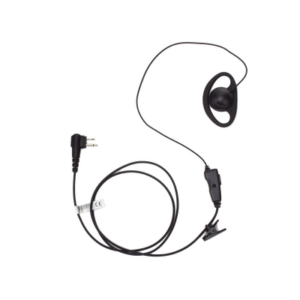 Micrófono de solapa con gancho auricular en forma de D para radios HYT BD-506 y Motorola R2/EP450/ RVA50/ DTR620/ DTR720/ DEP450/ EP350/ VX80/ MAG ONE