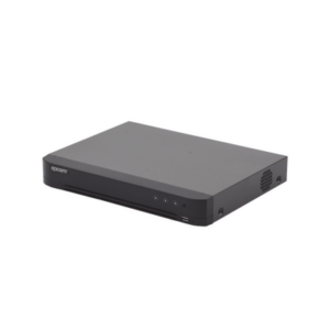 (COMPATIBLE HIK-CONNECT) DVR 4 Megapixel / 4 Canales TURBOHD + 2 Canales IP / 1 Bahía de Disco Duro / Audio por Coaxitron / Evita Falsas Alarmas / Salida de Video en Full HD
