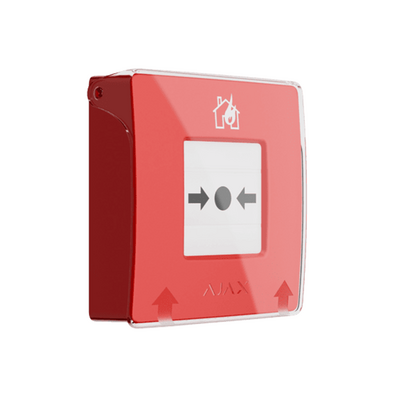 Pulsador Manual de Alarma Inalámbrico Jeweller / 7 Años de Batería / Alcance 1700 m (5500 ft) / Botón Reajustable / Compatibilidad EN 54-11 / EN 54-25 / BOSEC / Fotoverificación