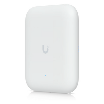 Access Point UniFi WiFi U7 Outdoor WiFi 7 802.11be doble banda, MU-MIMO 2x2 en cada banda, Puerto 2.5G, antena sectorial integrada 90° en 2.4 y 45° en 5 GHz, conectores para antenas omnidireccionales (incluidas), No incluye inyector POE
